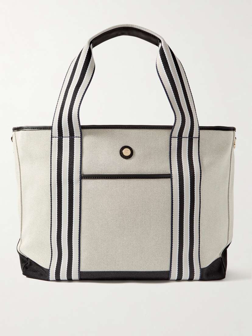Paravel Cabana Medium Vegan Leather-trimmed Recycled-canvas Tote