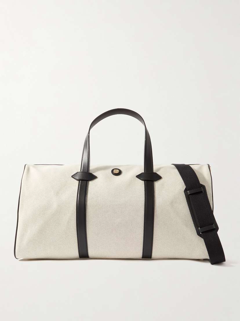 Paravel Main Line Vegan Leather-trimmed Recycled-canvas Duffle Bag