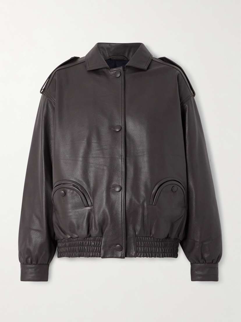 Blazé Milano Charlie Ares Leather Bomber Jacket
