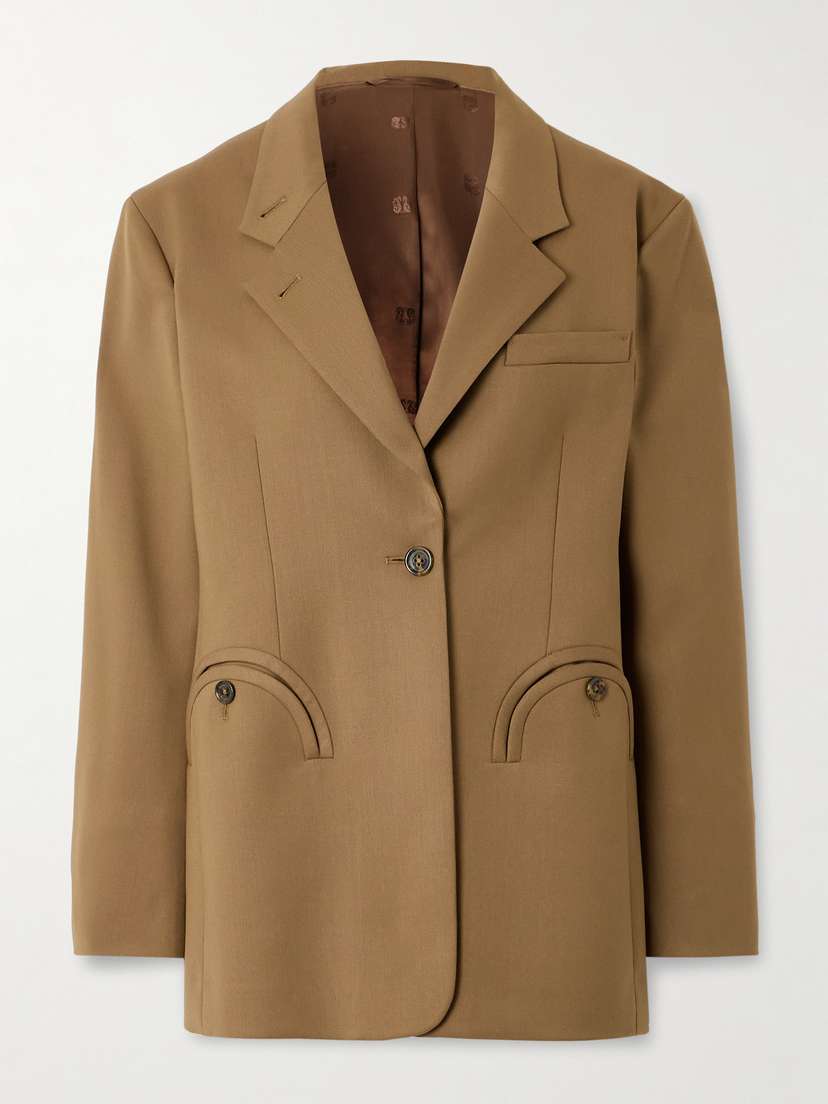 Blazé Milano Jay Daisy Wool-blend Twill Blazer