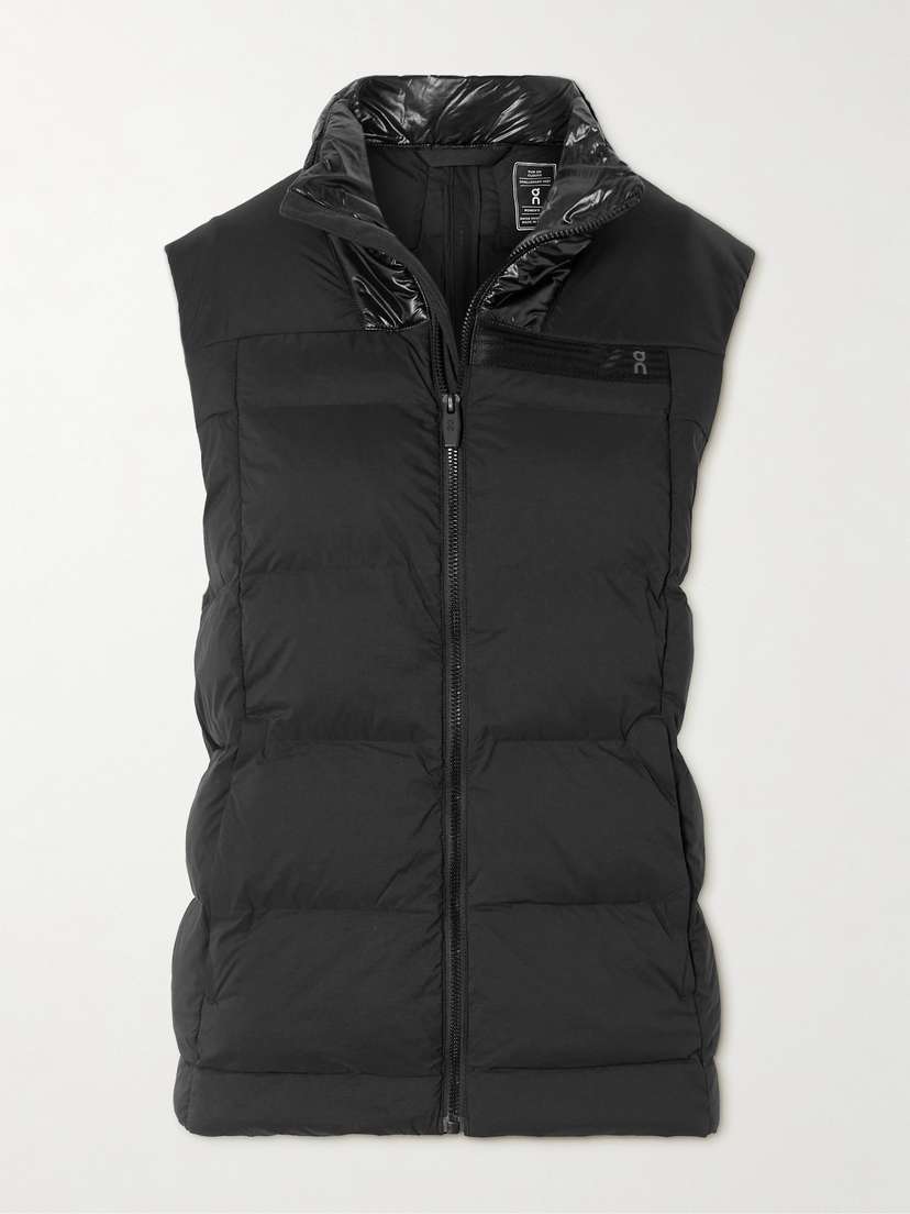 ON Challenger Grosgrain-trimmed Padded Shell And Recycled-ripstop Vest - x large