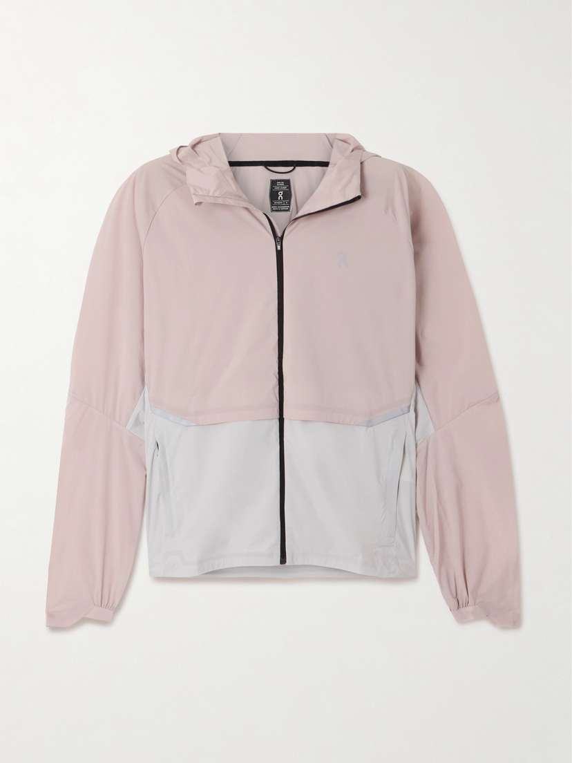 ON Core Hooded Paneled Recycled-shell And Ripstop Jacket