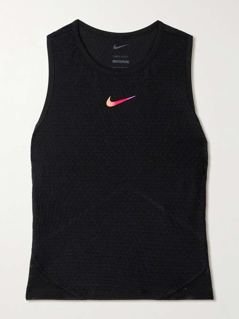 Nike Slam Mesh-paneled Dri-fit Jacquard Tank