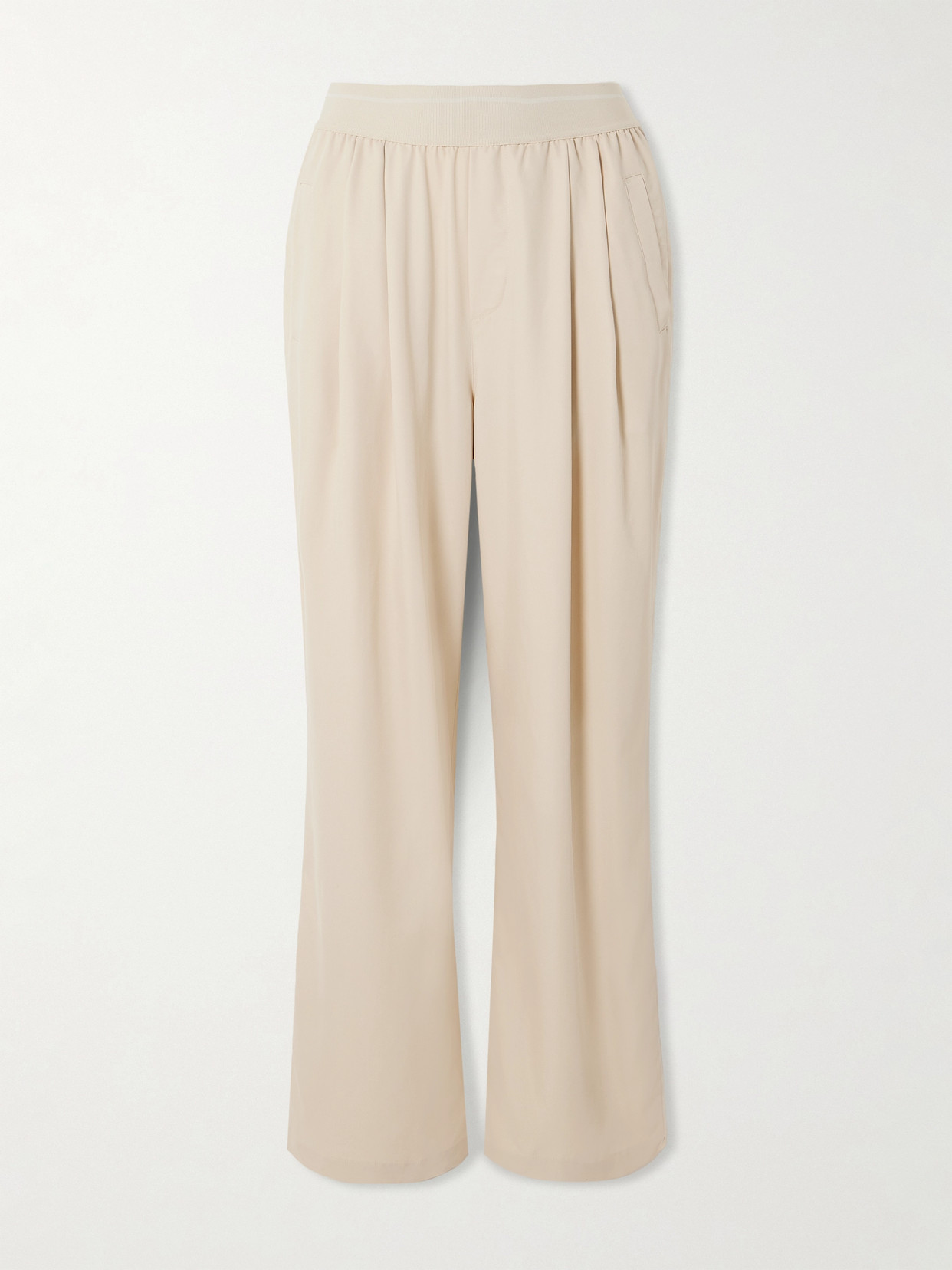 Varley - Riggs Jersey Straight-leg Pants - Cream