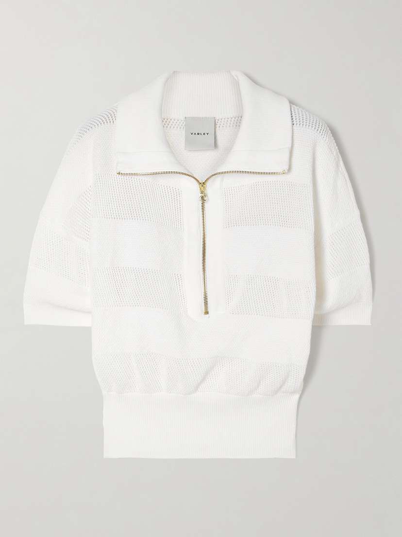 Varley Kembria Open-knit Cotton Sweater - x large