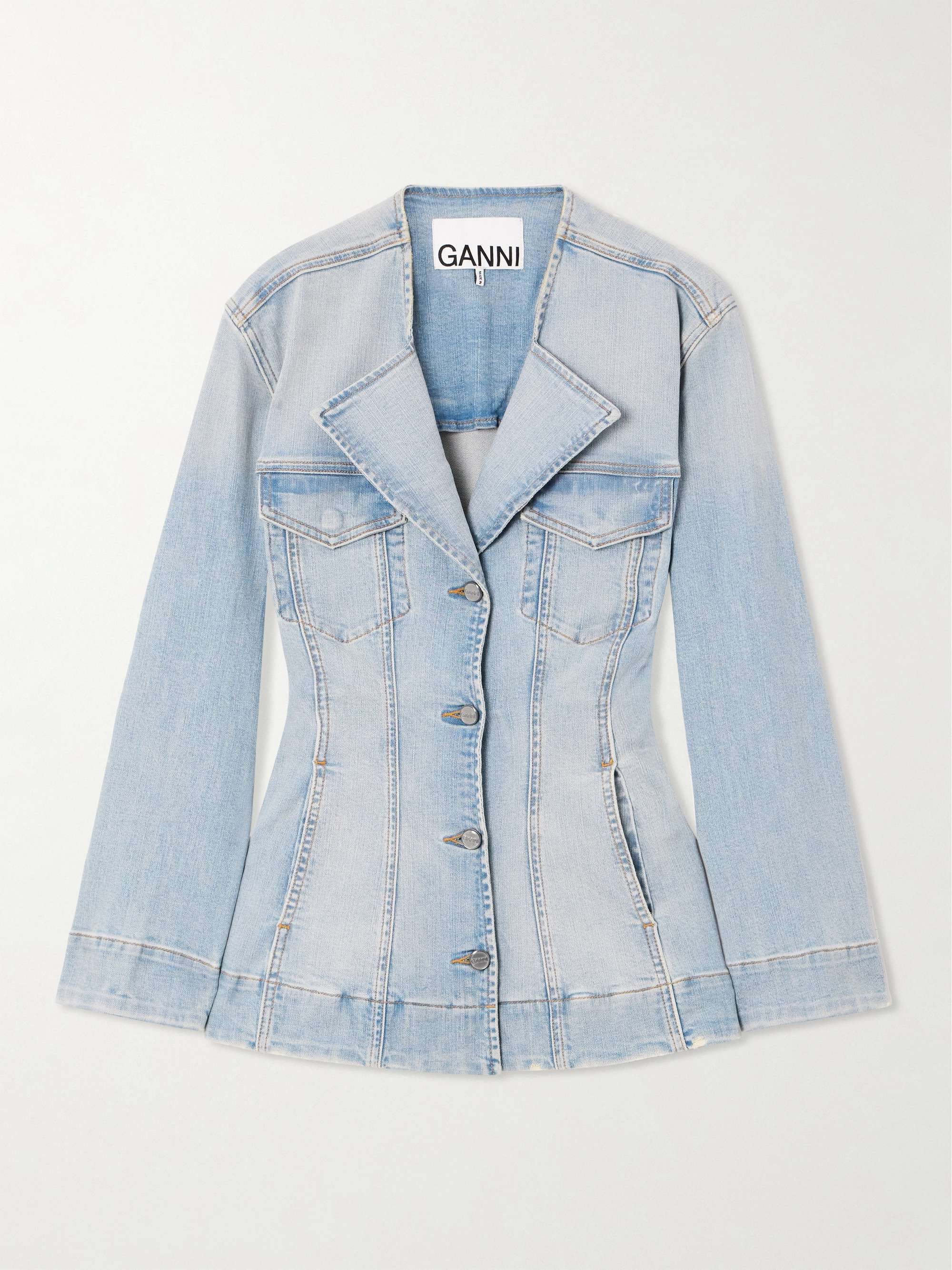 Ganni jeans jacket hotsell
