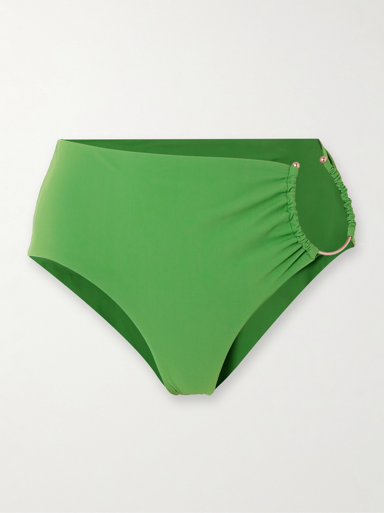 Christopher Esber Cutout Embellished Bikini Briefs In Green