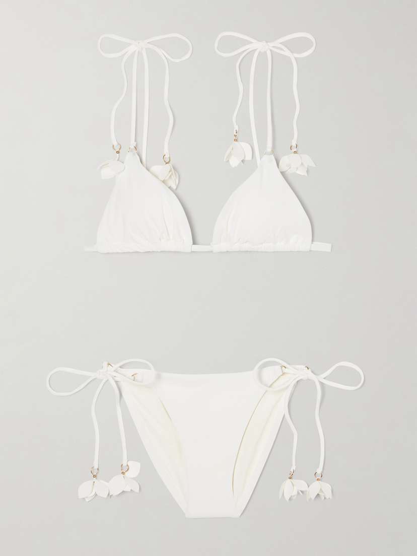 Zimmermann Embellished Triangle Bikini