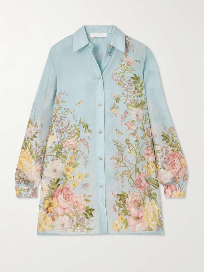 Zimmermann Waverly Printed Silk Shirt