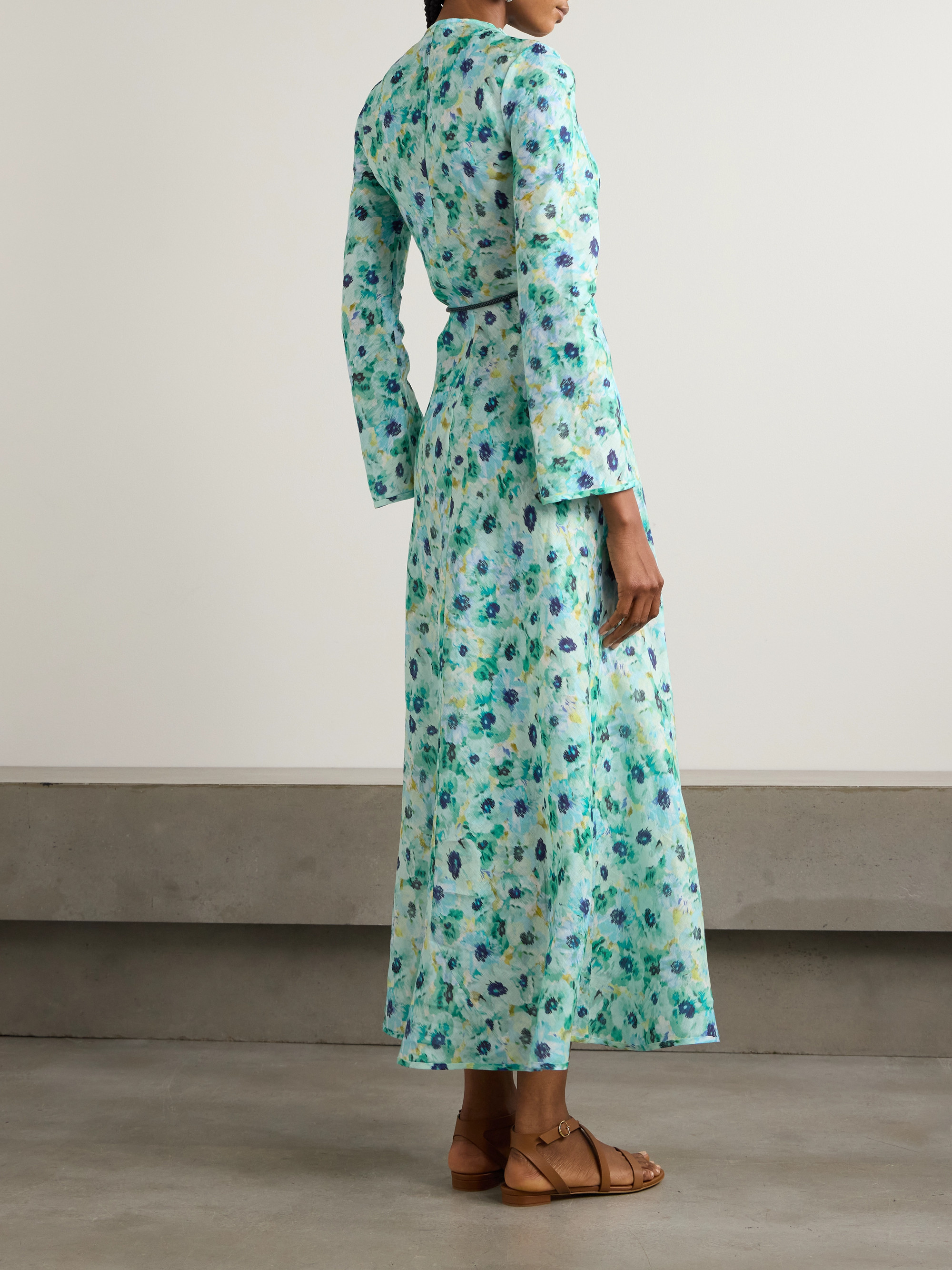 Zimmermann Lightburst floral-print linen maxi dress thumbnail