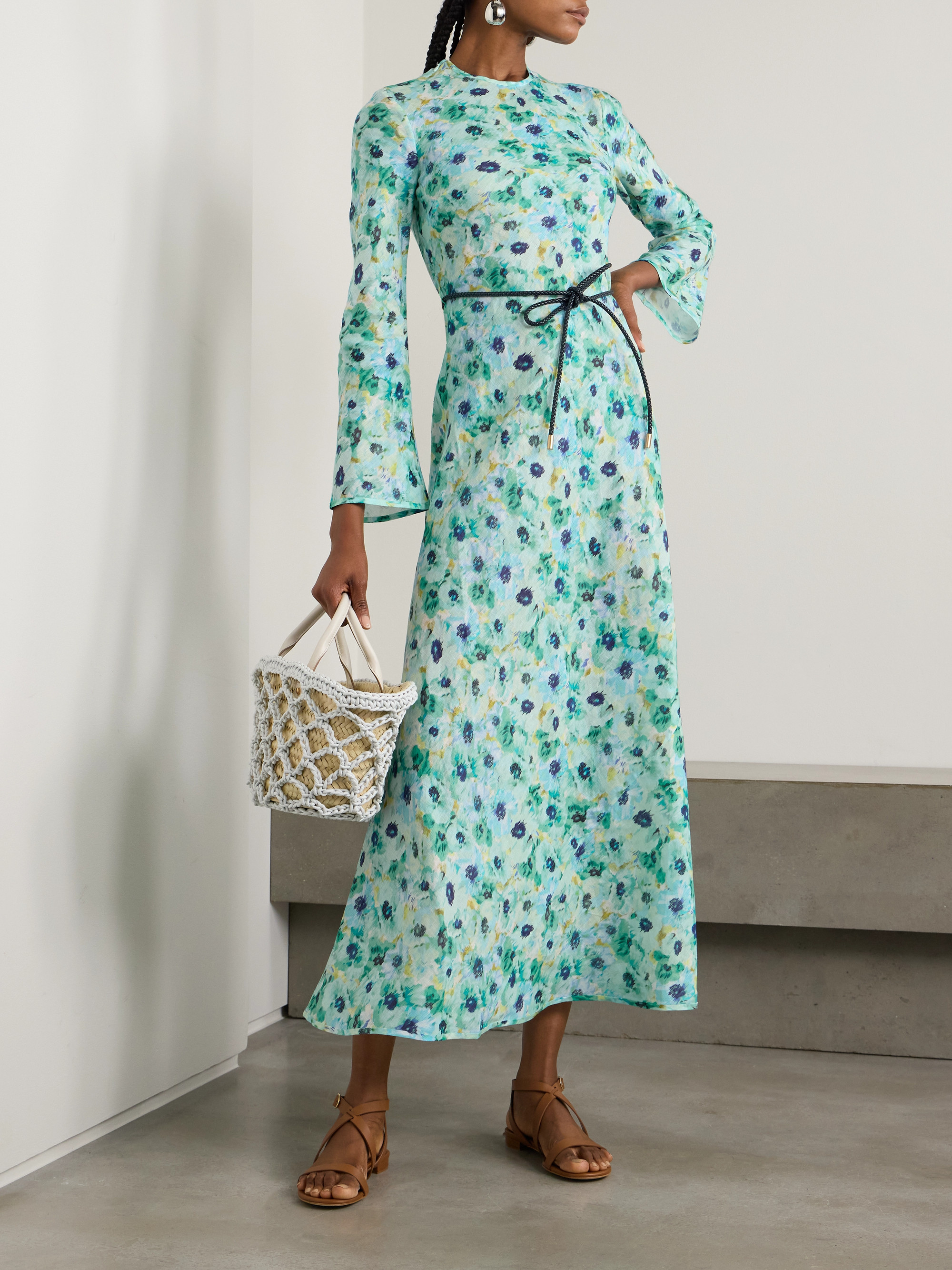 Zimmermann Lightburst floral-print linen maxi dress