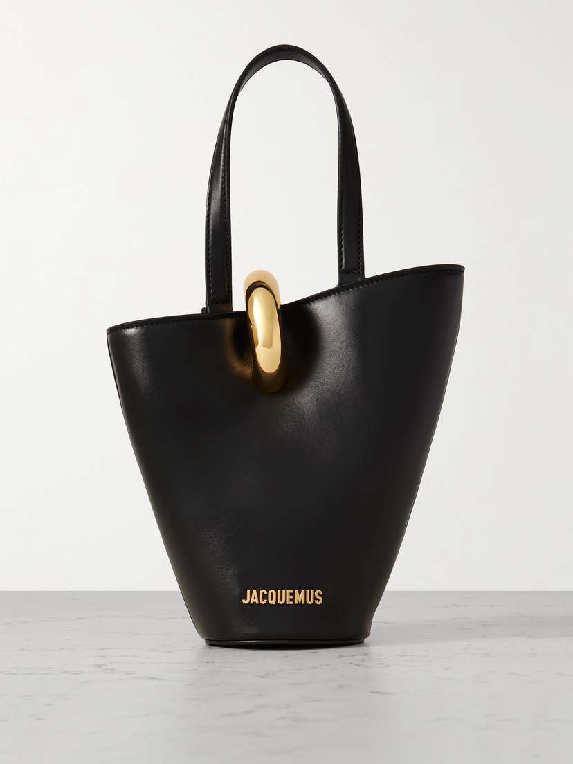 Jacquemus The Bambola Small Embellished Asymmetric Leather Tote