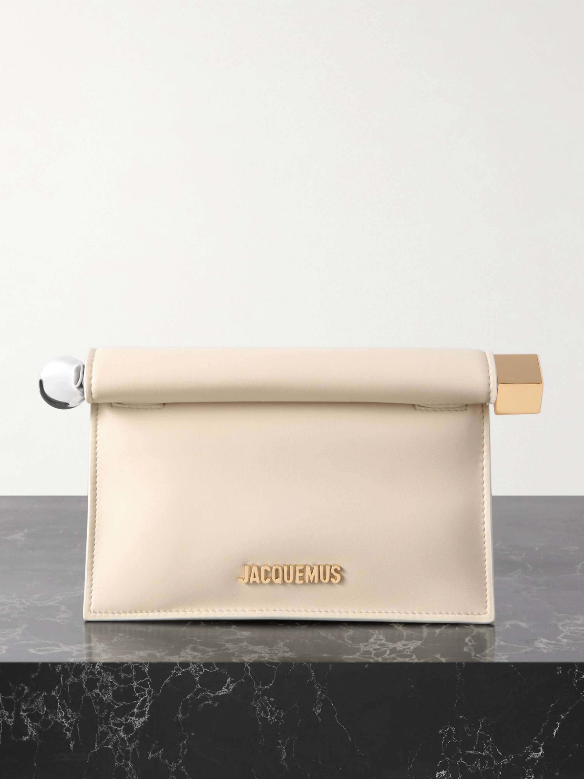 La Petite Pochette mini embellished leather clutch