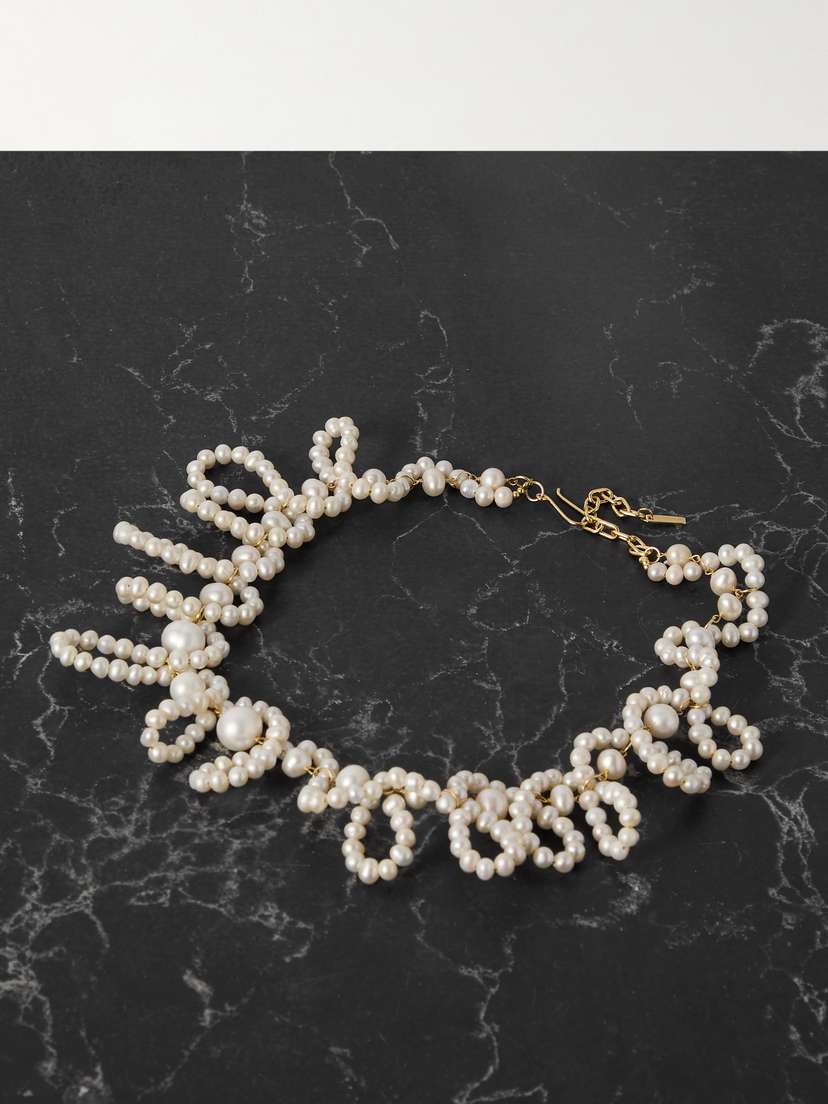 Completedworks When We Were Young Recycled Gold Vermeil Pearl Necklace