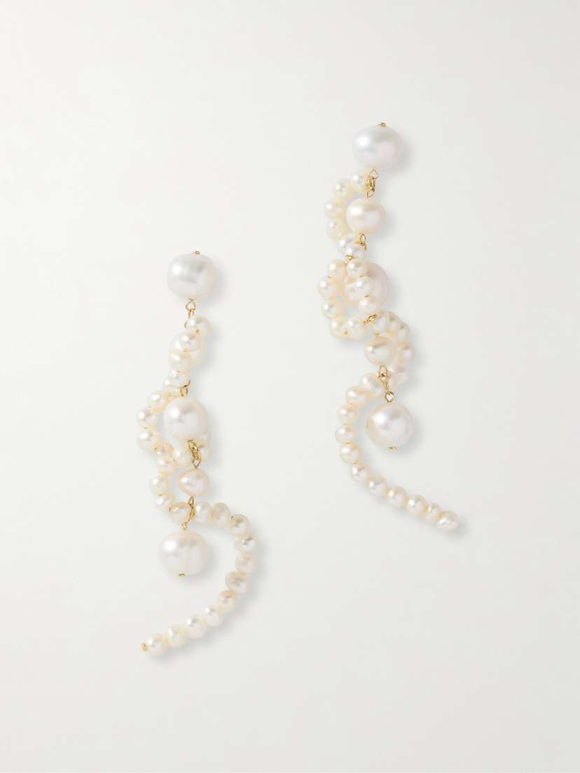 Completedworks Gold-plated Pearl Earrings