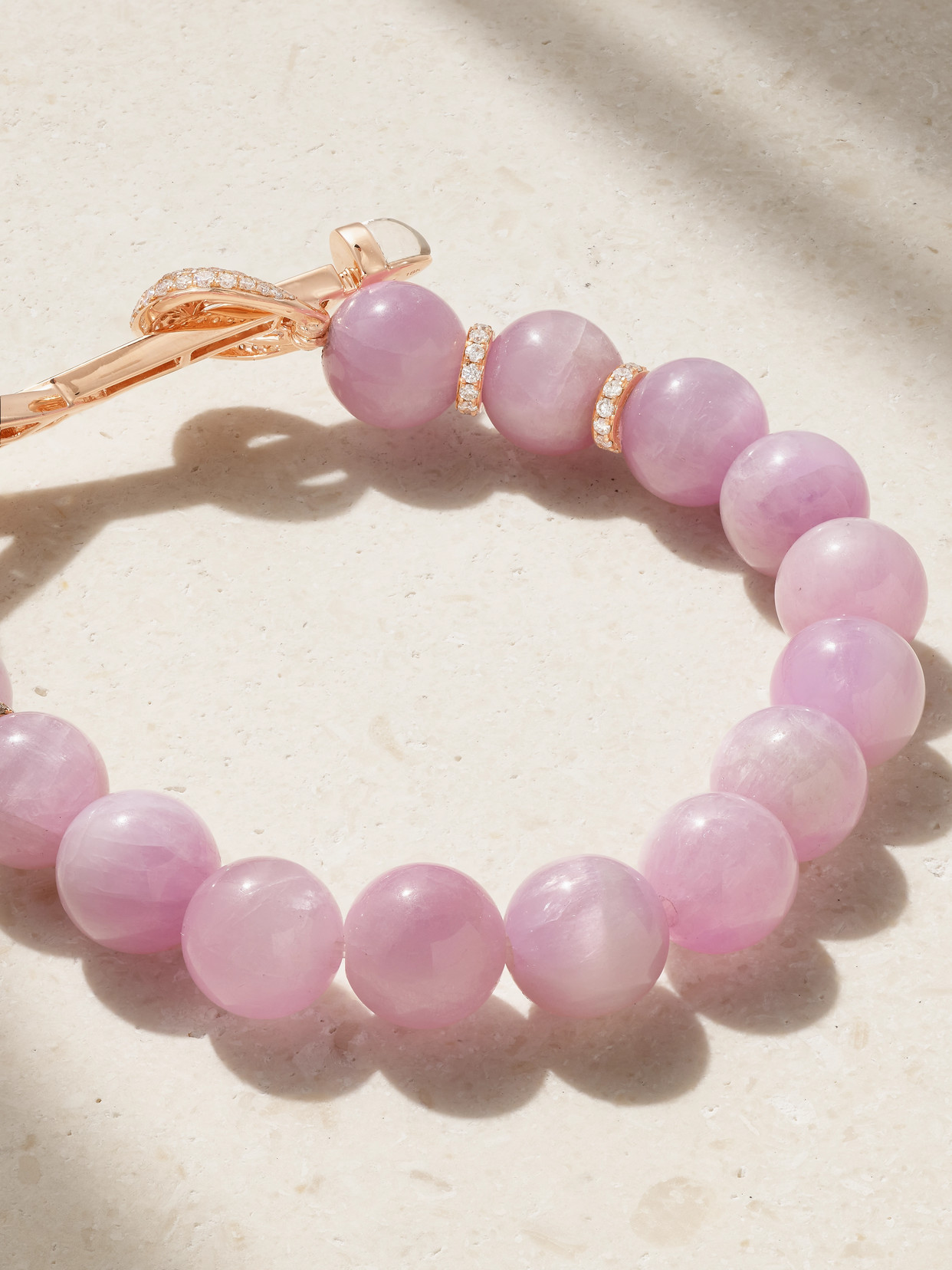 Ananya Chakra 18-karat Rose Gold Multi-stone Bracelet In Gold
