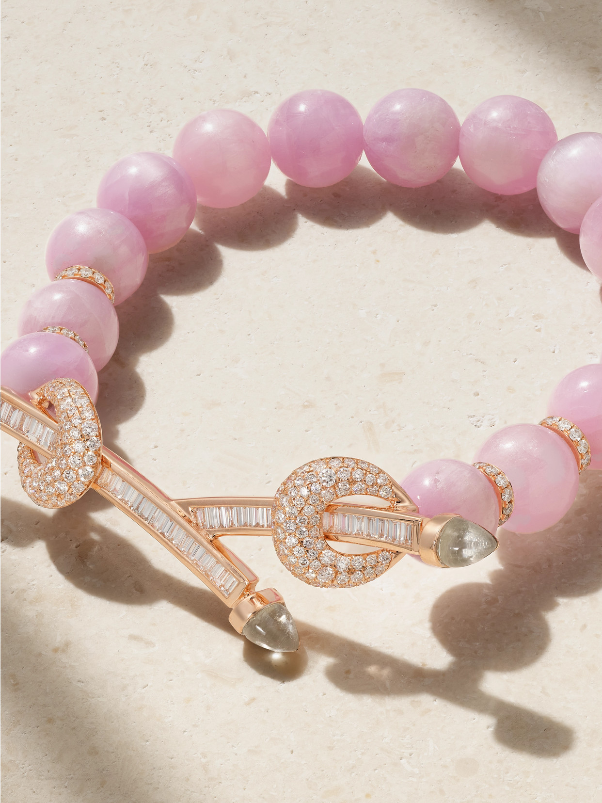 Ananya Chakra 18-karat Rose Gold Multi-stone Bracelet In Gold