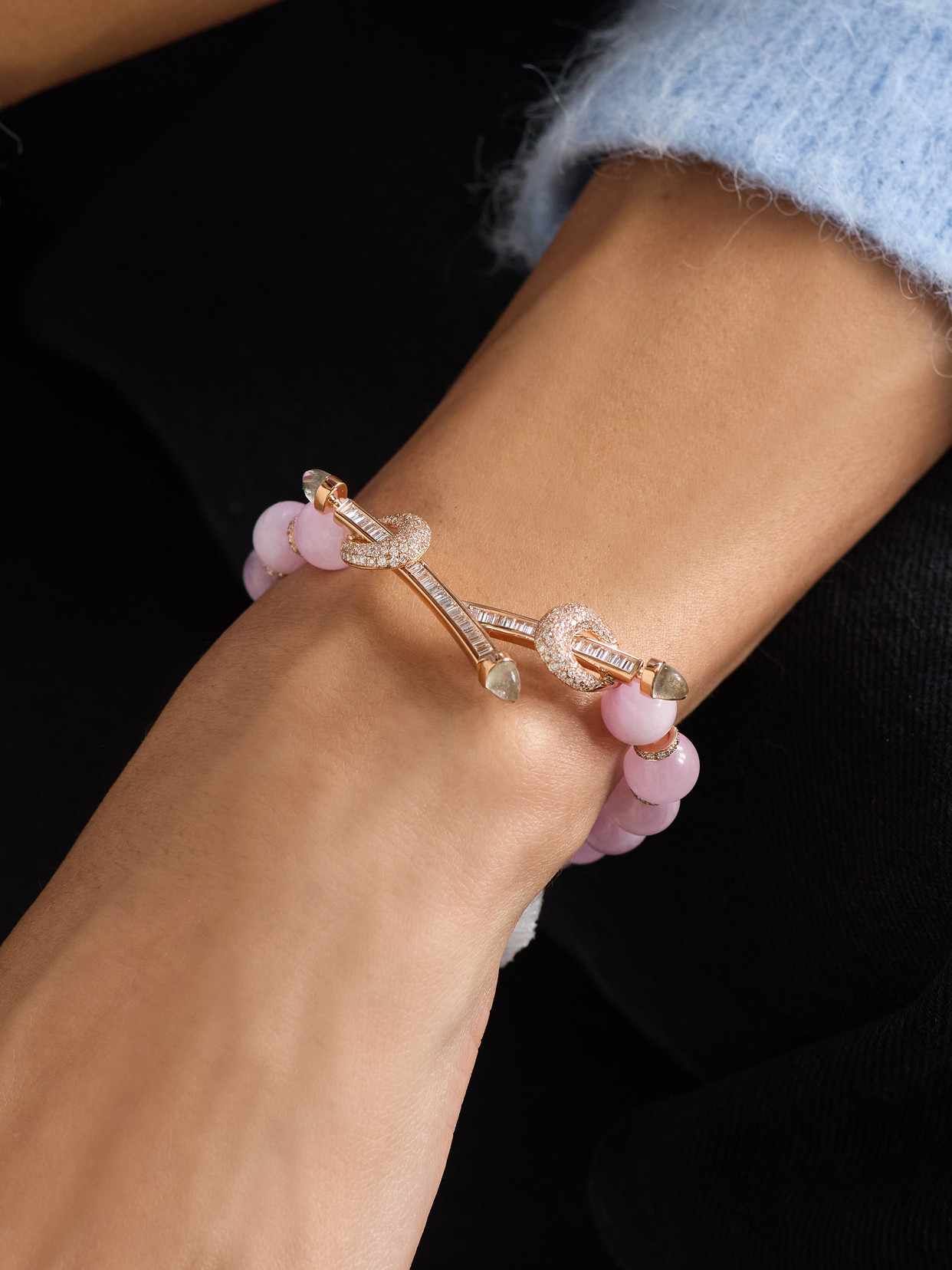 Ananya Chakra 18-karat Rose Gold Multi-stone Bracelet In Gold