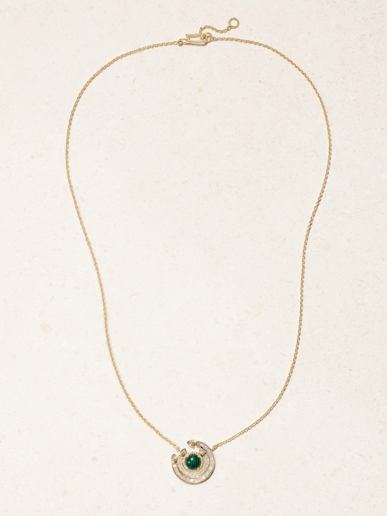 Ananya Chakra 18-karat Gold Multi-stone Necklace In Gold