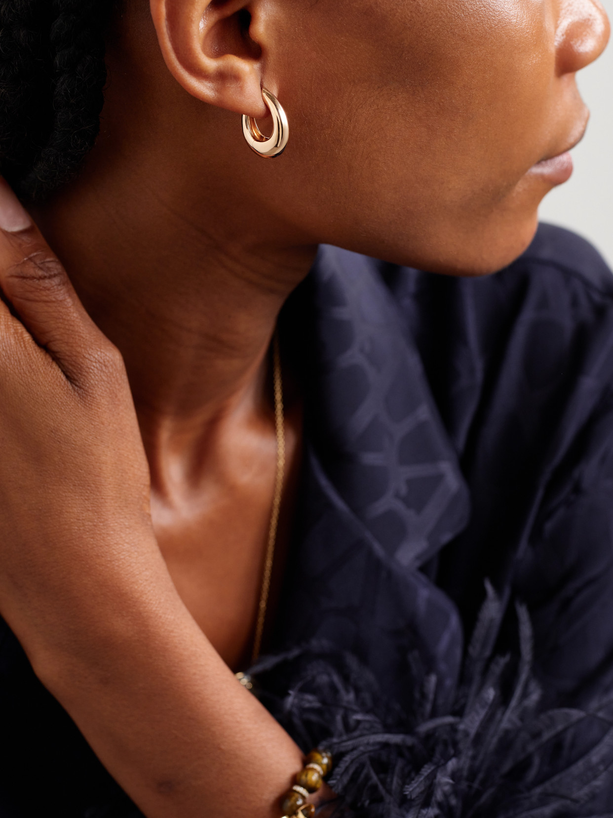 Ananya Chakra Icon 18-karat Rose Gold Hoop Earrings In Rose Gold