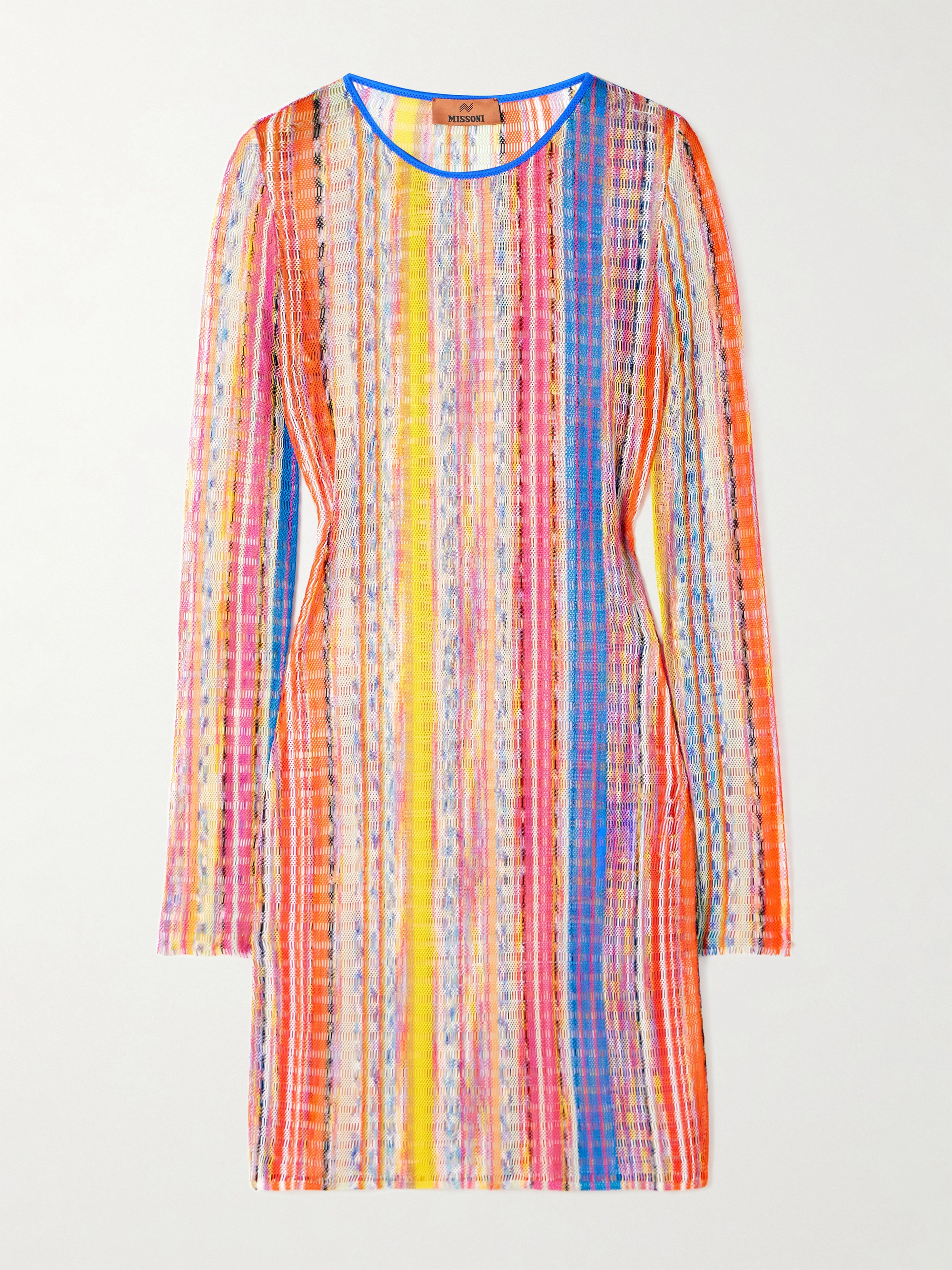 Missoni Striped crochet-knit mini dress thumbnail