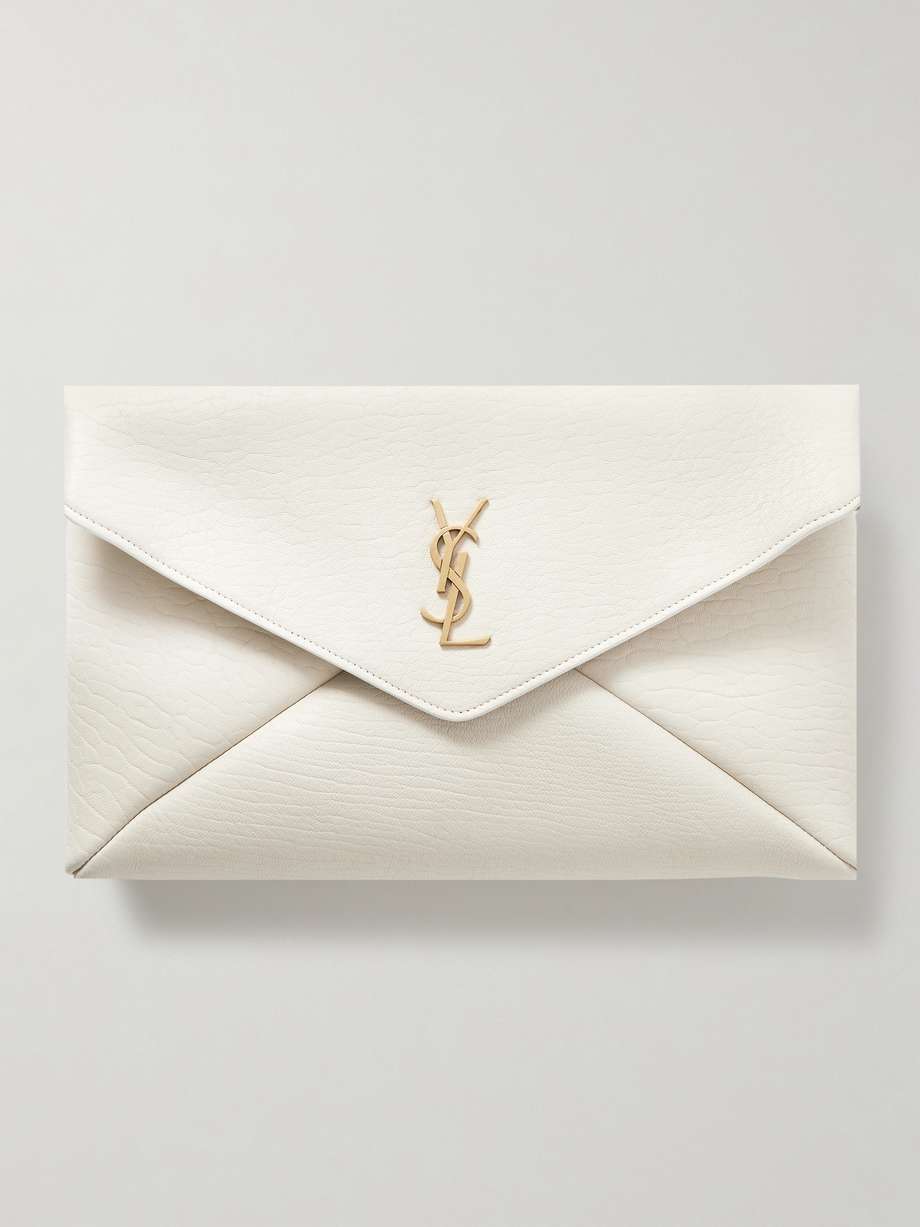 CASSANDRE CLUTCH 21 IN BORDEAUX RED LAMBSKIN GOLD HARDWARE