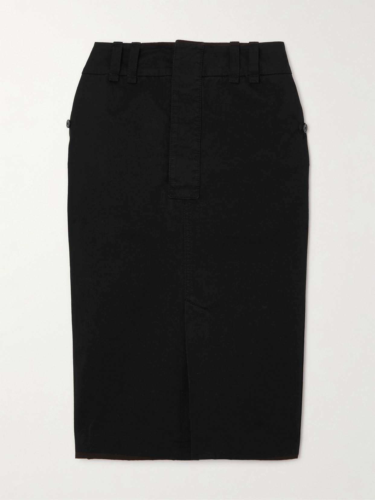 Saint Laurent Denim Skirt In Black