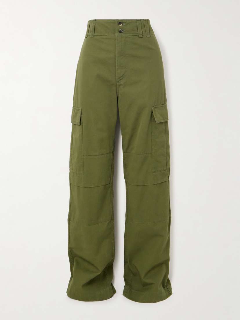 Saint Laurent Cotton-twill Straight-leg Cargo Pants