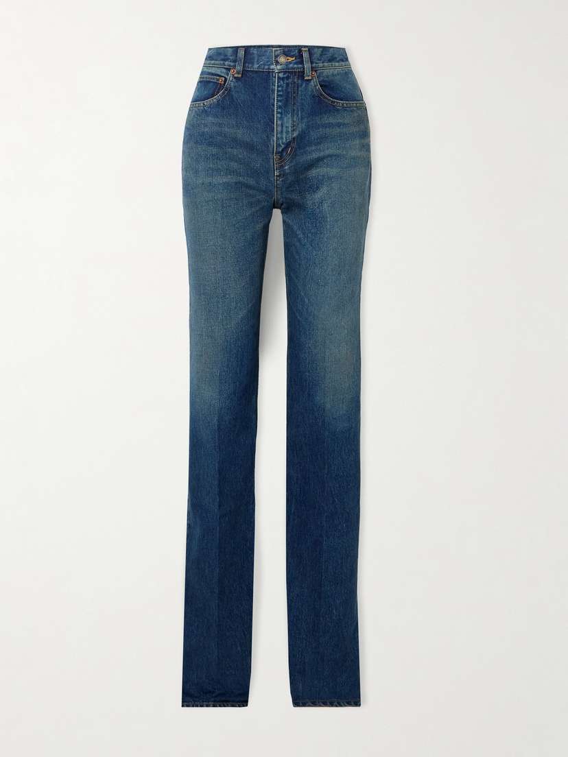 Saint Laurent Neo Clyde High-rise Flared Jeans