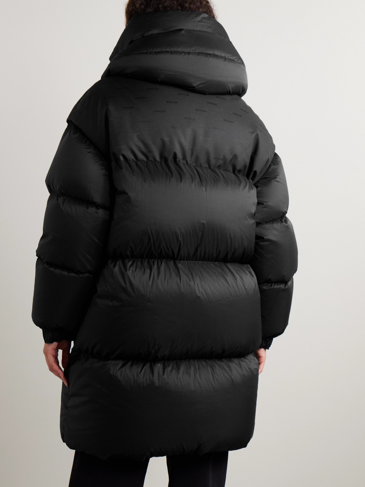 Verone Convertible Hooded Quilted Down Coat