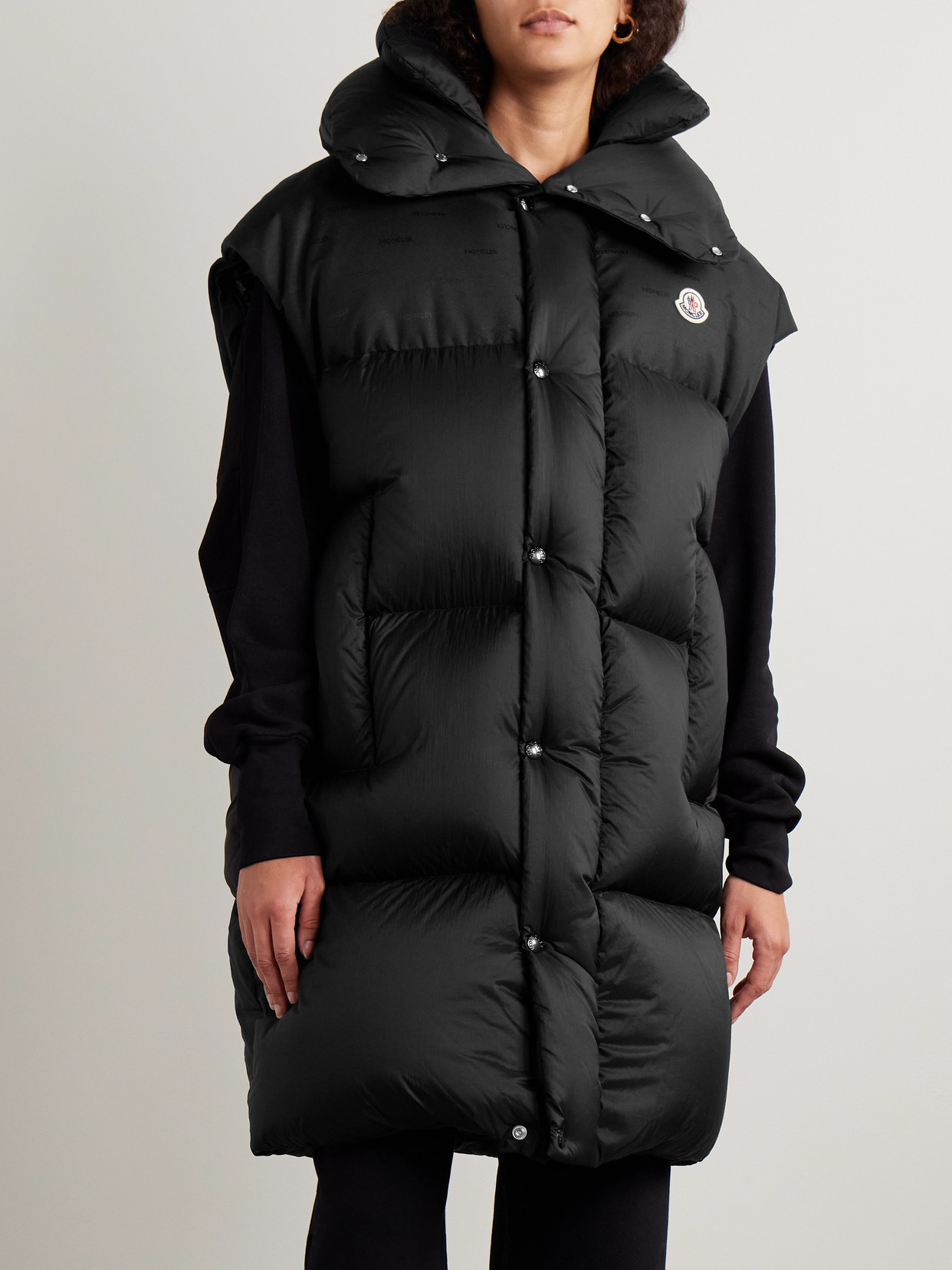 Verone Convertible Hooded Quilted Down Coat