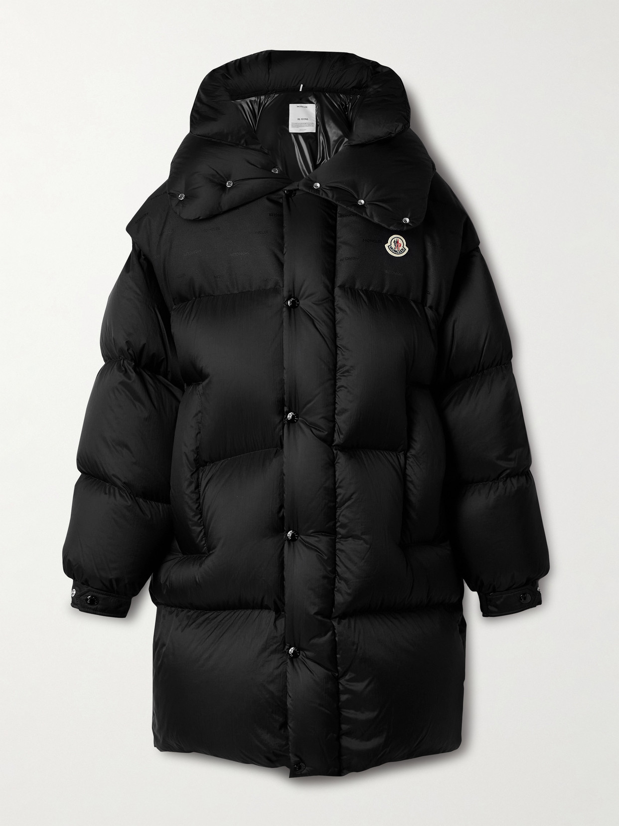 Verone Convertible Hooded Quilted Down Coat