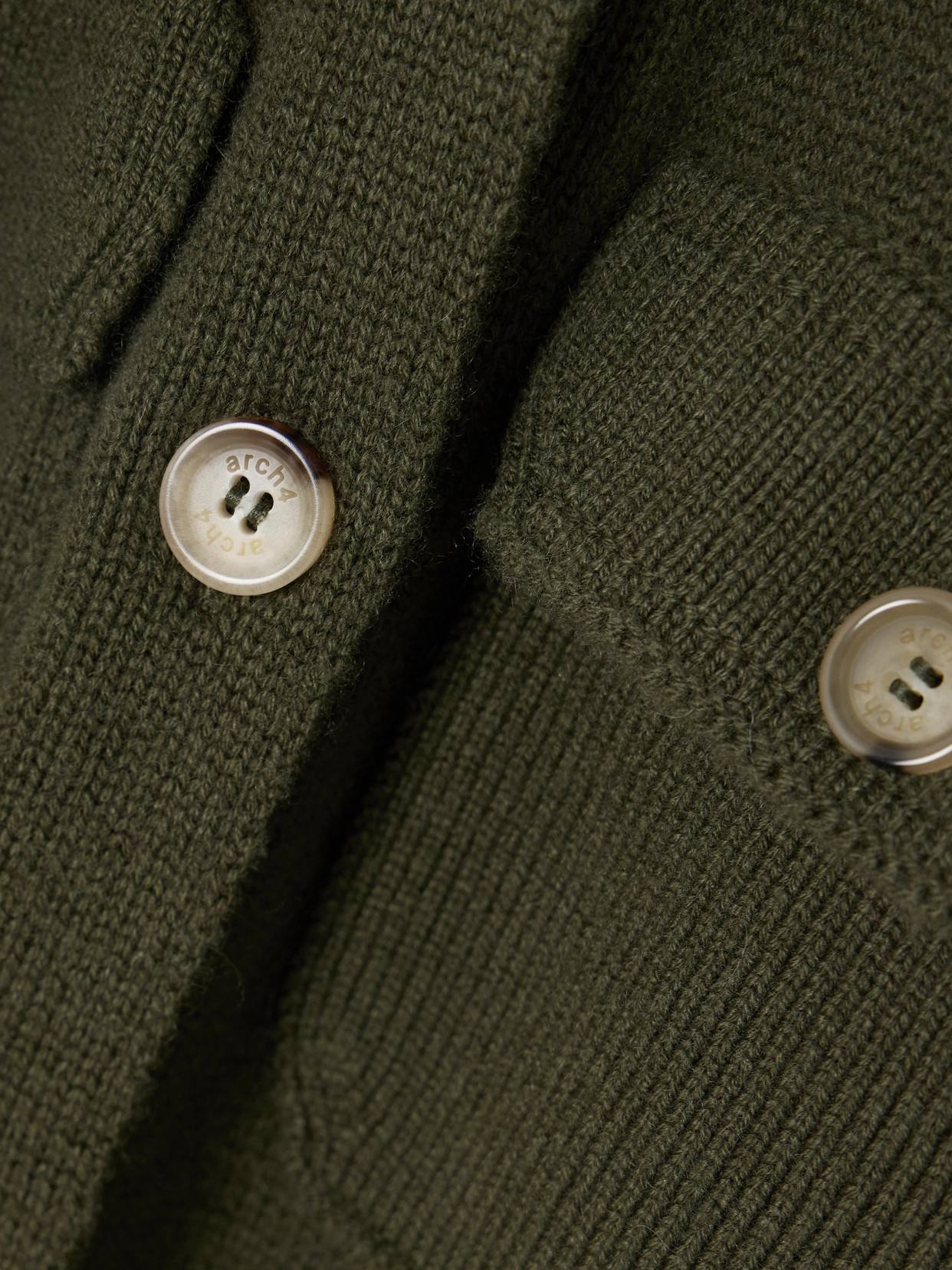 Arch4 Sackville Cashmere Cardigan In Green
