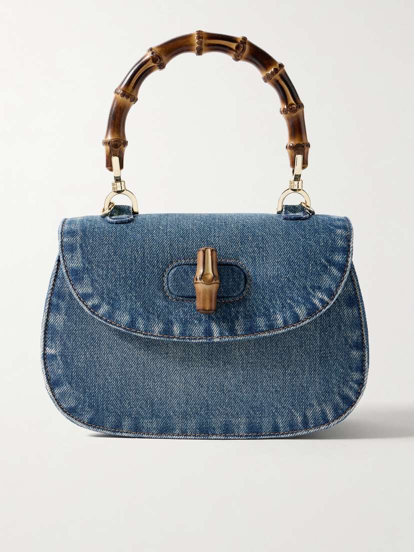 Gucci Bamboo 1947 Denim Tote