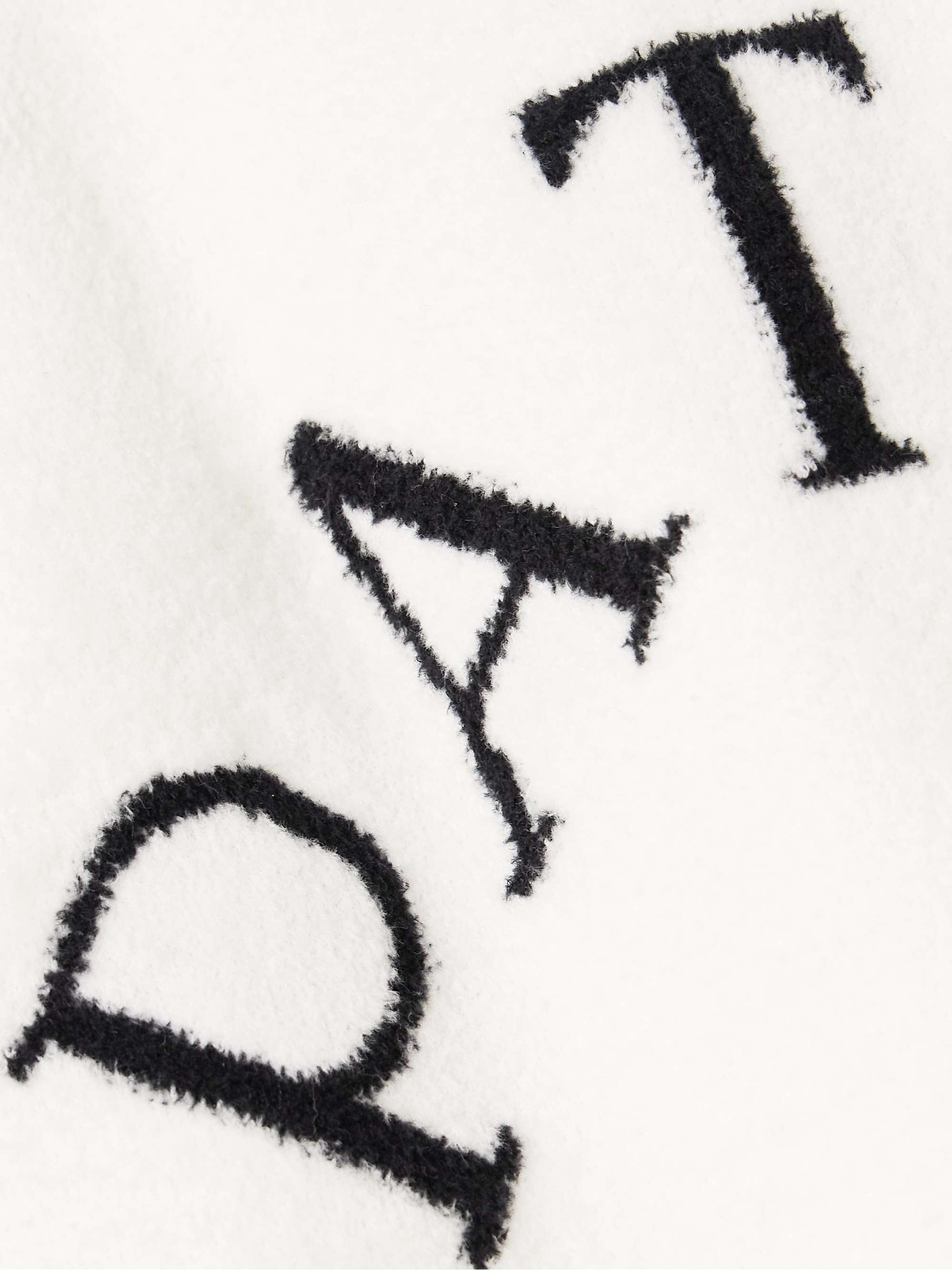 PATOU Jacquard-knit cotton-blend sweater