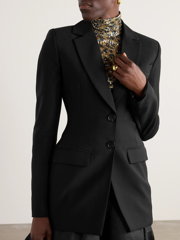 AZ Factory + Lutz Huelle Simone wool-blend twill blazer