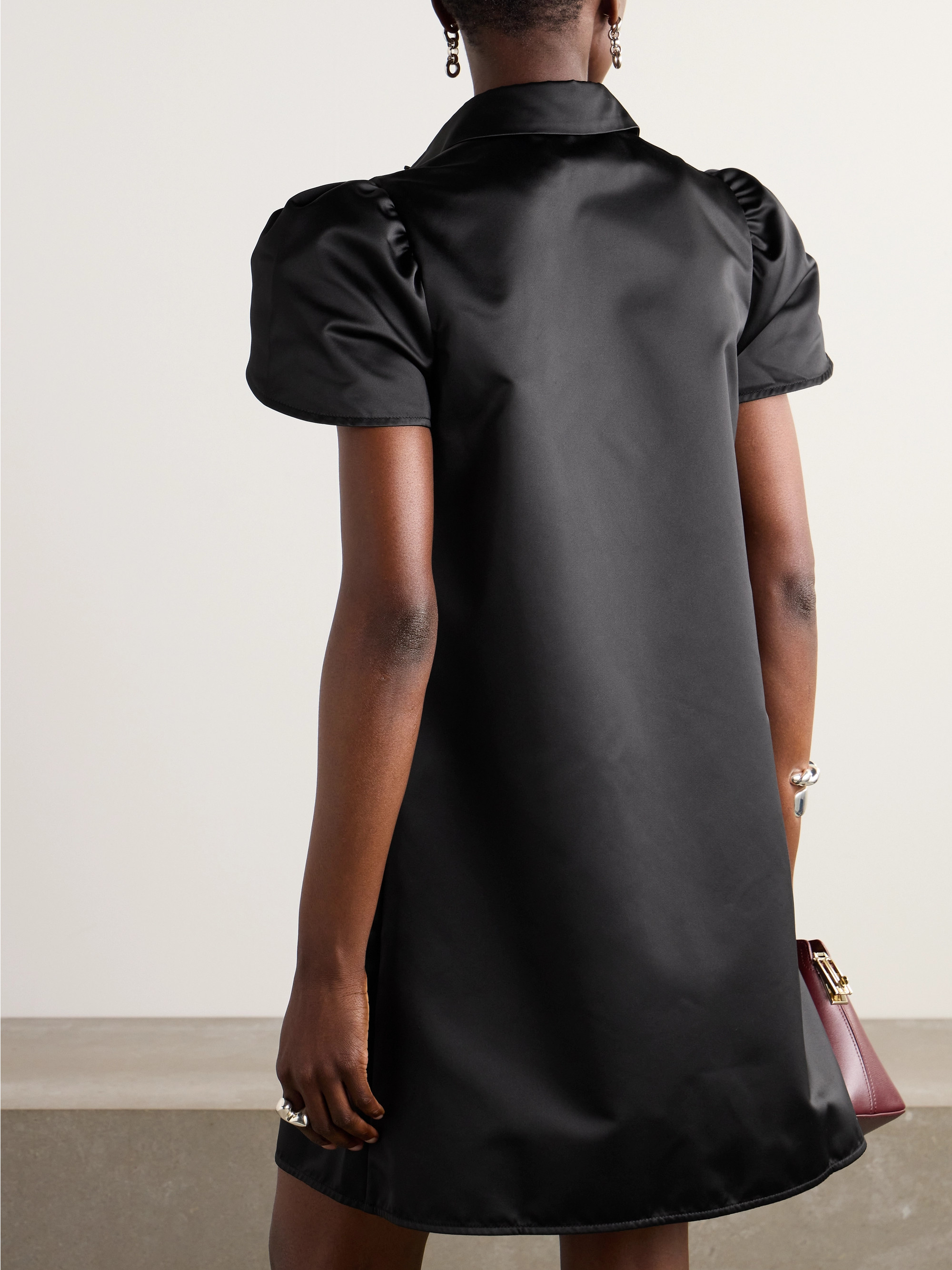 AZ Factory + Lutz Huelle Zinnia satin mini dress