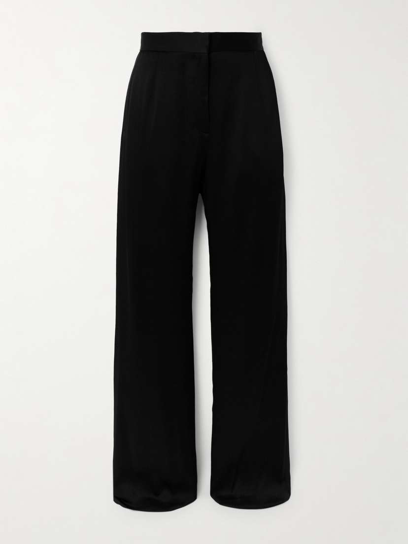 AZ Factory + Lutz Huelle Astra Satin-crepe Slim-leg Pants