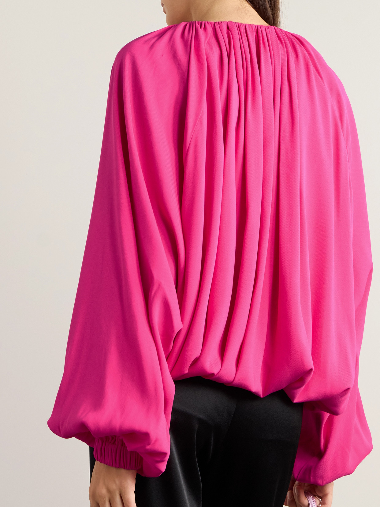 Desiree Pleated Twill Blouse