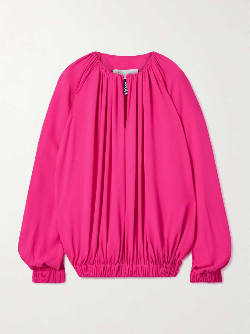 AZ Factory Desiree Pleated Twill Blouse