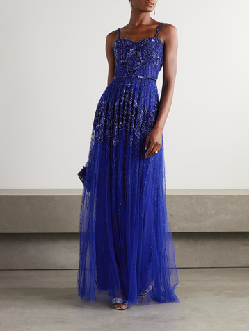 Zuhair Murad Embellished tulle gown
