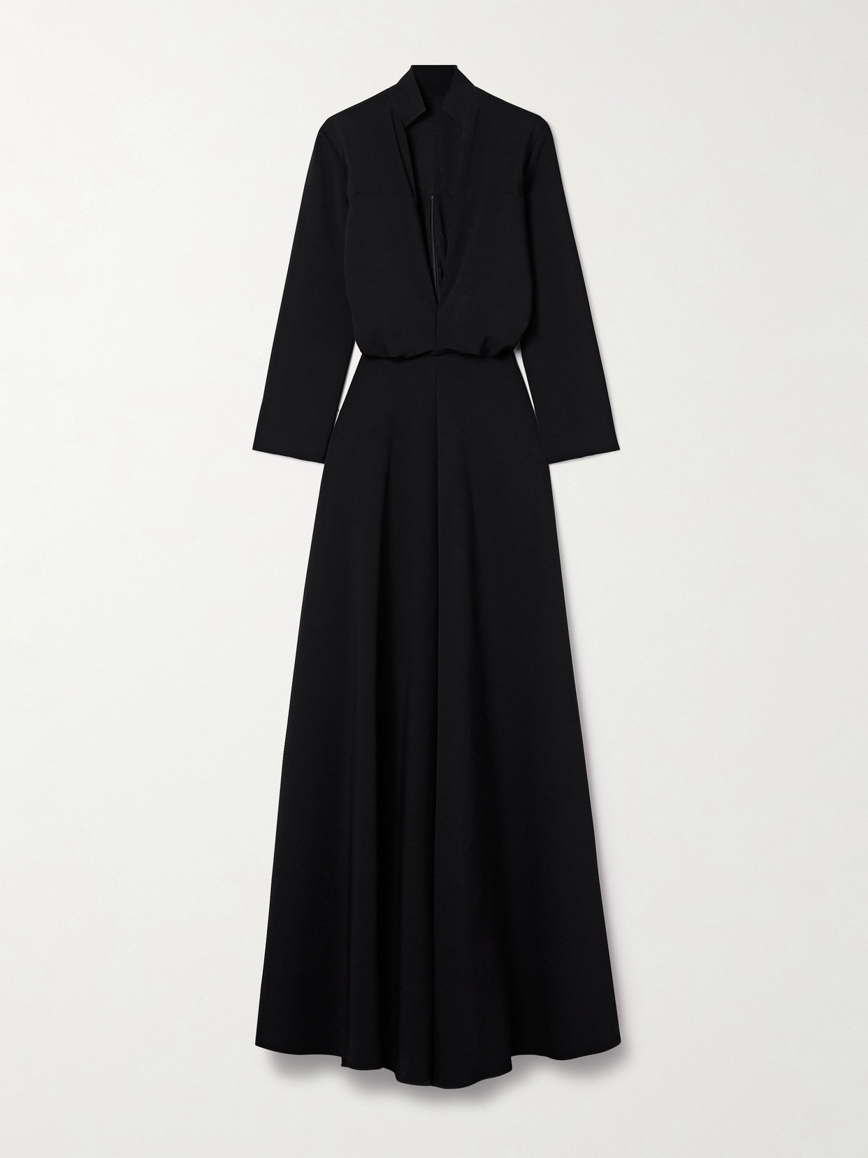 Brandon Maxwell - The Gayle Wool-blend Crepe Gown - Black