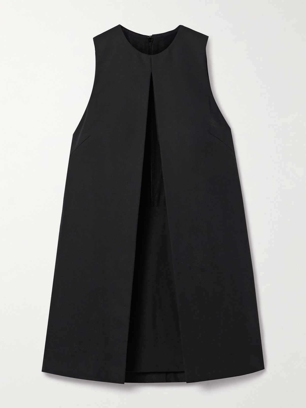 Brandon Maxwell - The Cory Layered Cutout Cotton Mini Dress - Black