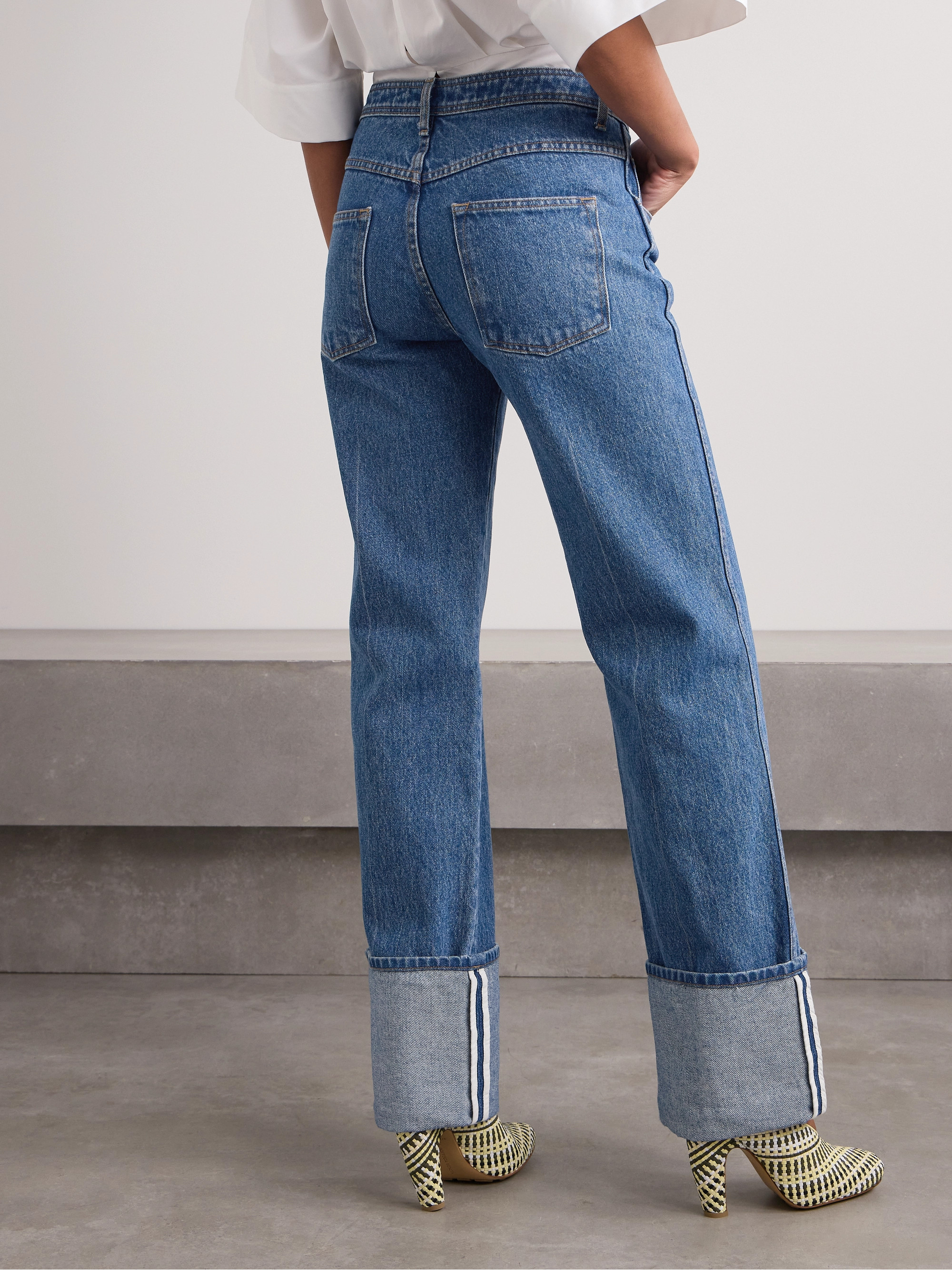Brandon Maxwell The Alexa mid-rise straight-leg jeans