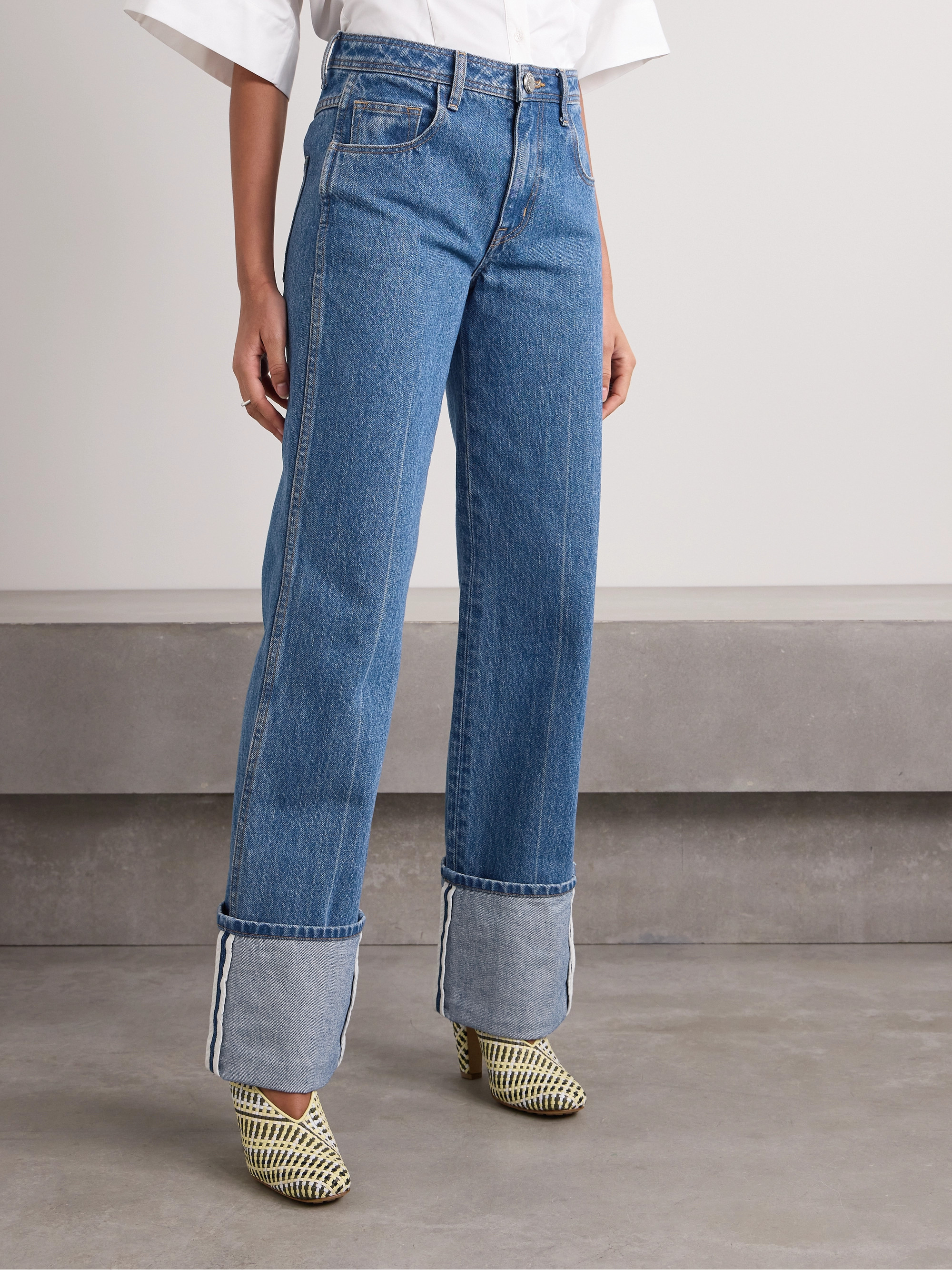 Brandon Maxwell The Alexa mid-rise straight-leg jeans