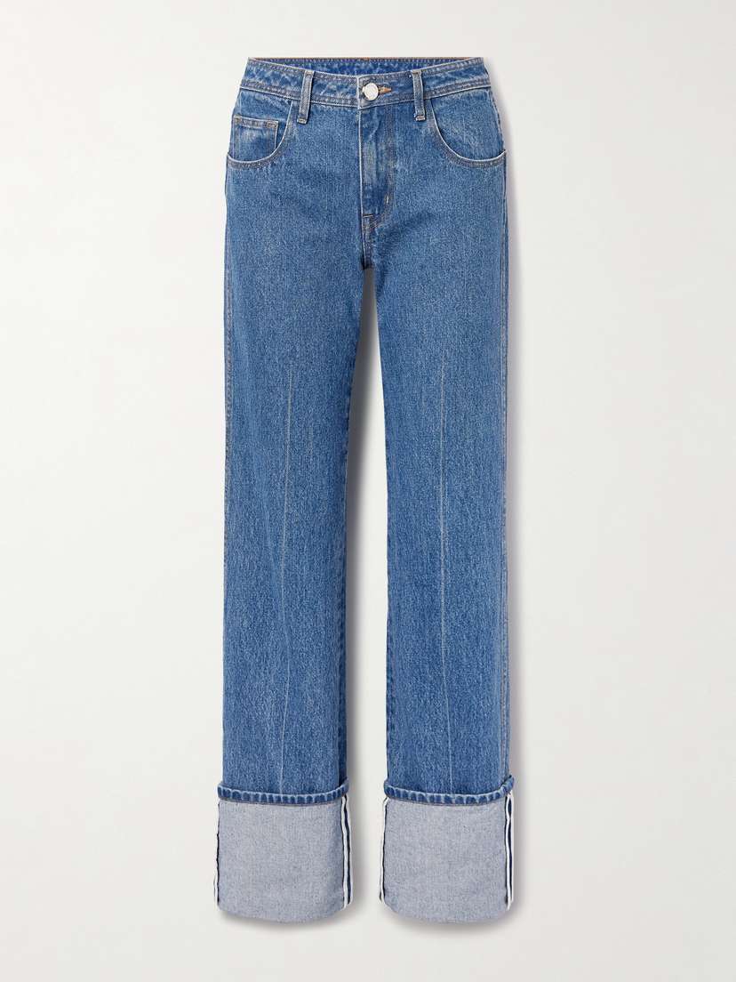 Brandon Maxwell The Alexa Mid-rise Straight-leg Jeans