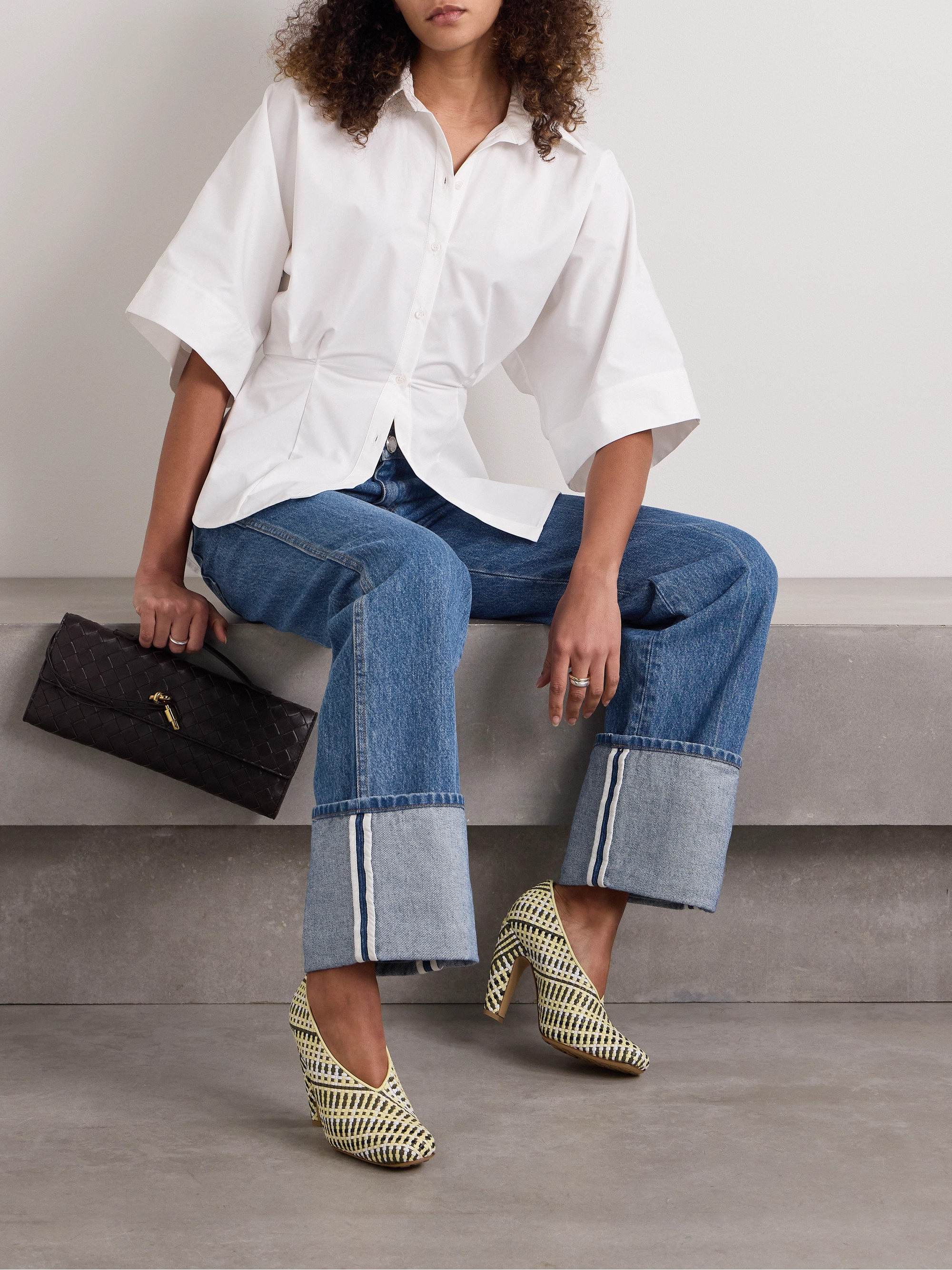 Brandon Maxwell The Alexa mid-rise straight-leg jeans