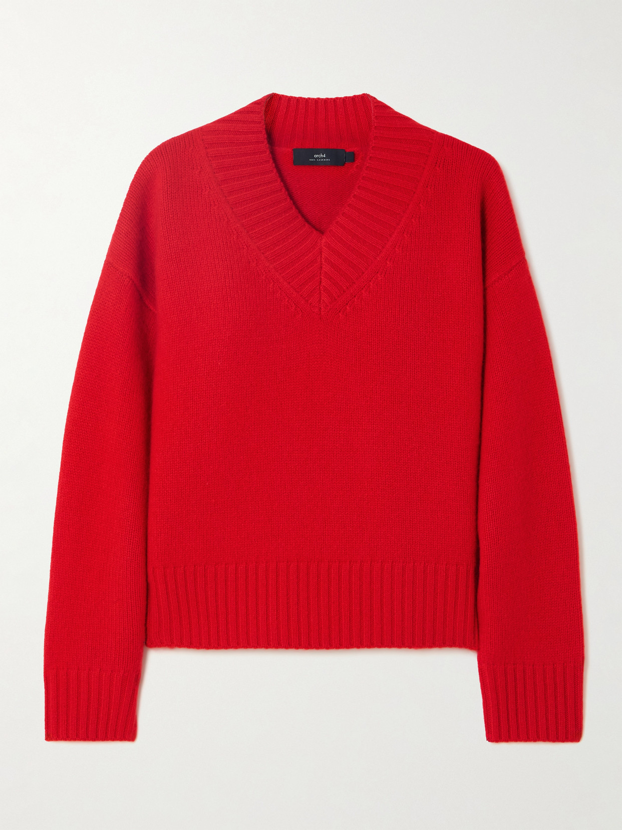 Arch4 - Andrea Organic Cashmere Sweater - Red