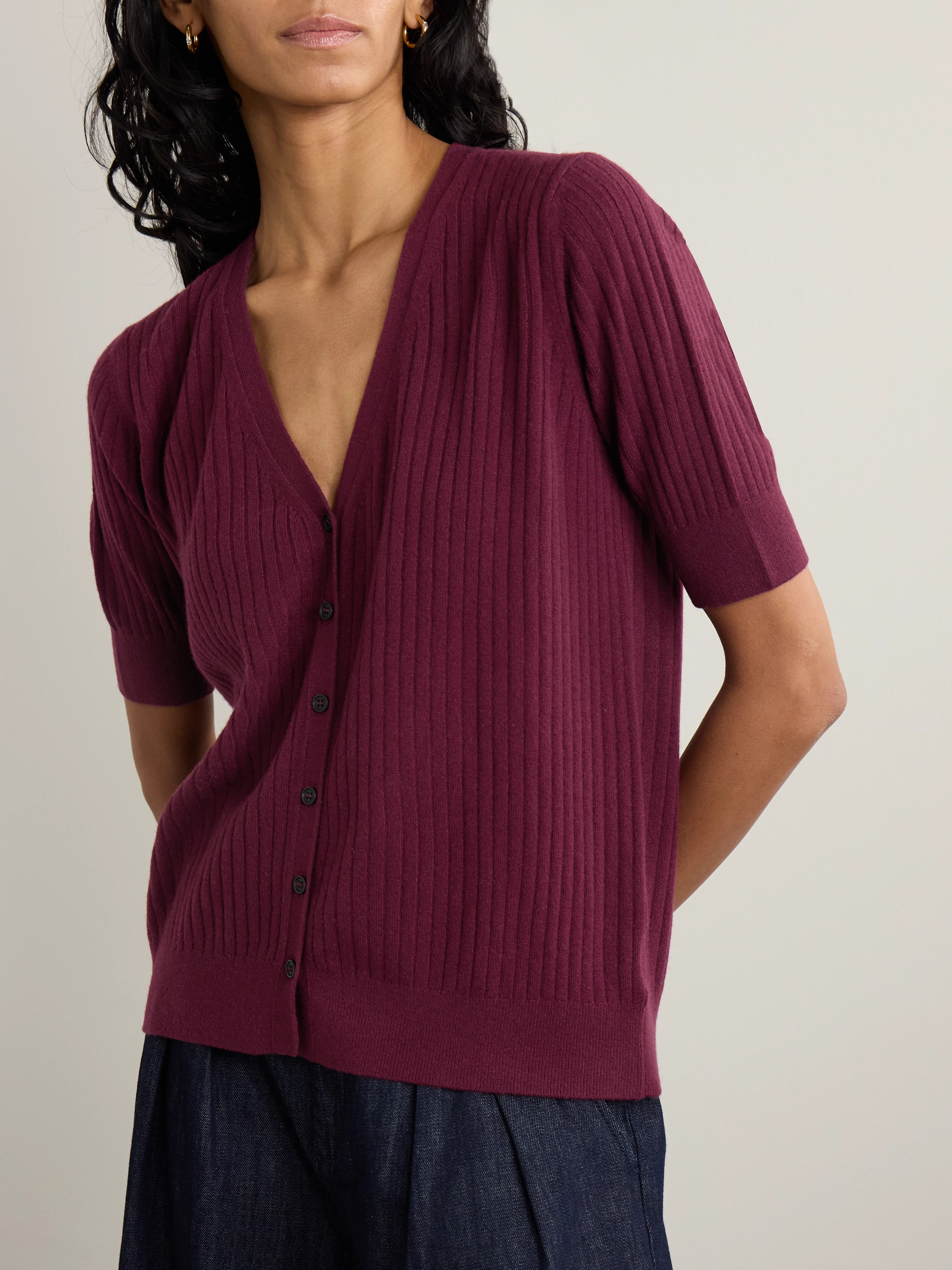 arch4 Katya ribbed cashmere cardigan