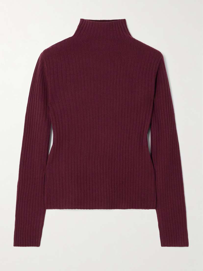 Arch4 Ariana Ribbed Cashmere Turtleneck Sweater